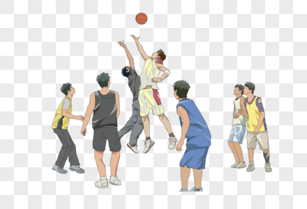 打籃球的男孩