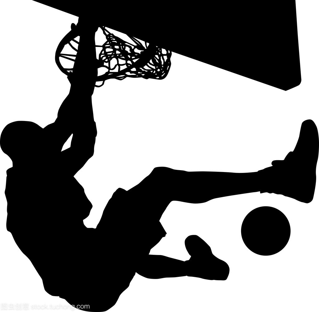 籃球運動員剪影